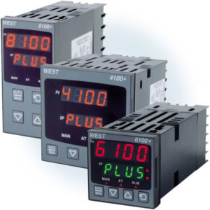 Temperatur- og prosessregulatorer fra West Instruments. P6100, P4100 og P8100